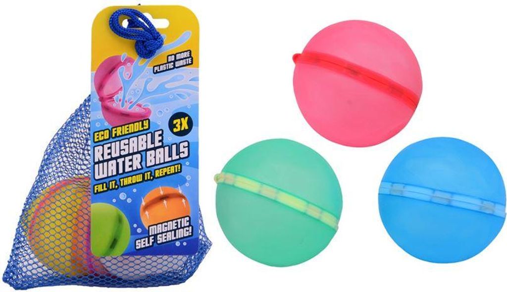 Johntoy magnetische Wasserbälle wiederverwendbar 3 Stück im Beutel Wasserspielzeug