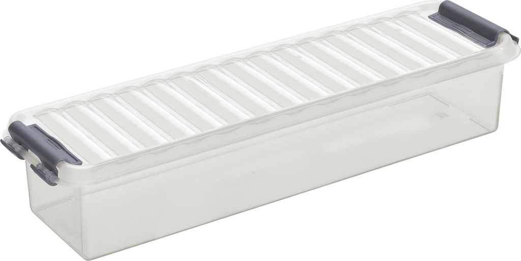 Sunware Aufbewahrungsbox 0,9 Liter transparent Kunststoff mit Deckel stapelbar