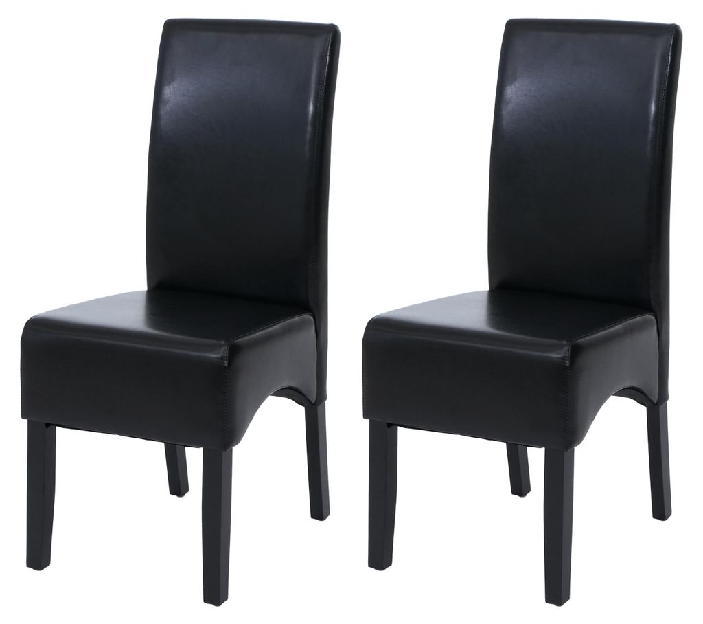 2 sillas de comedor con respaldo, modelo Latina, tapizadas Imagen del producto 