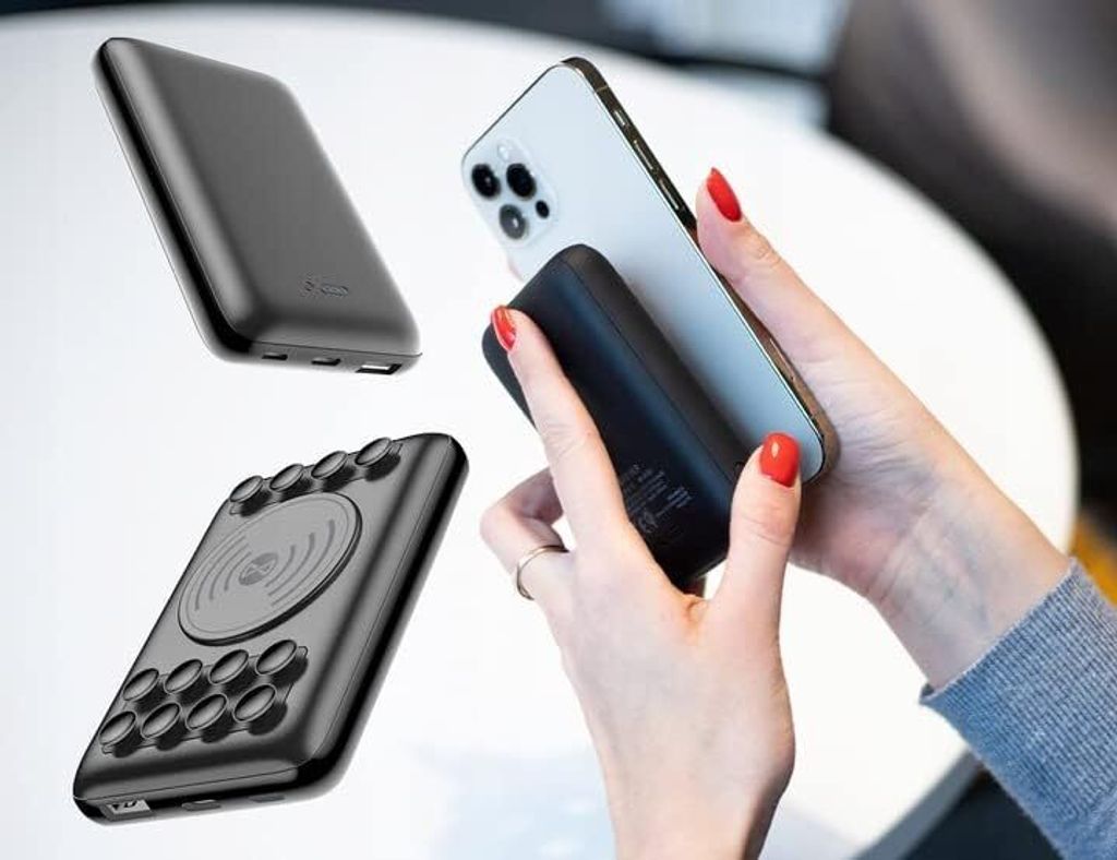 Induktive Powerbank Forever mit Saugnäpfen 10000 mAh Produktbild 3