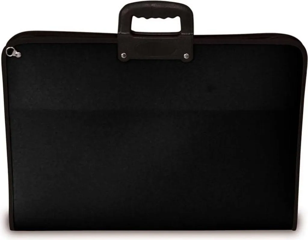 Sacoche à Dessin A3 Noire Porte-documents Imperméable pour Artistes Pro