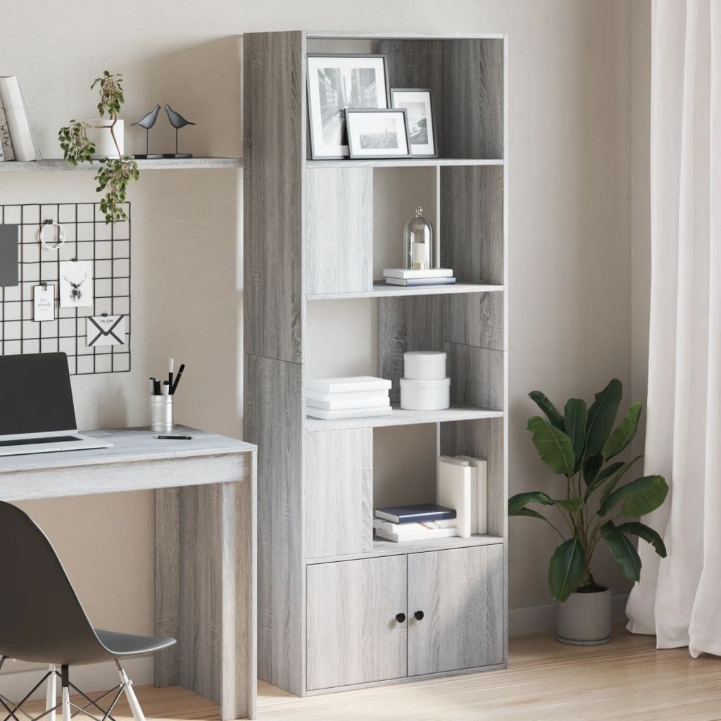 Maison Exclusive - Bücherregal Grau Sonoma 70x36x189 cm Holzwerkstoff