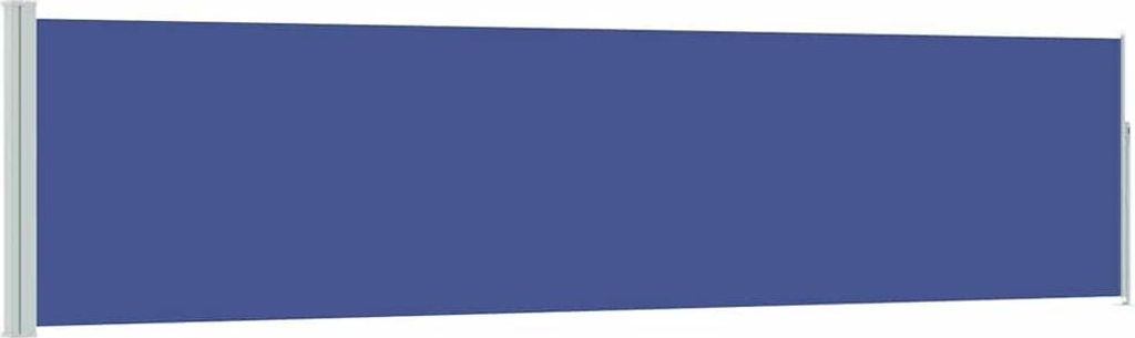 vidaXL Ausziehbare Seitenmarkise 120×500 cm Blau