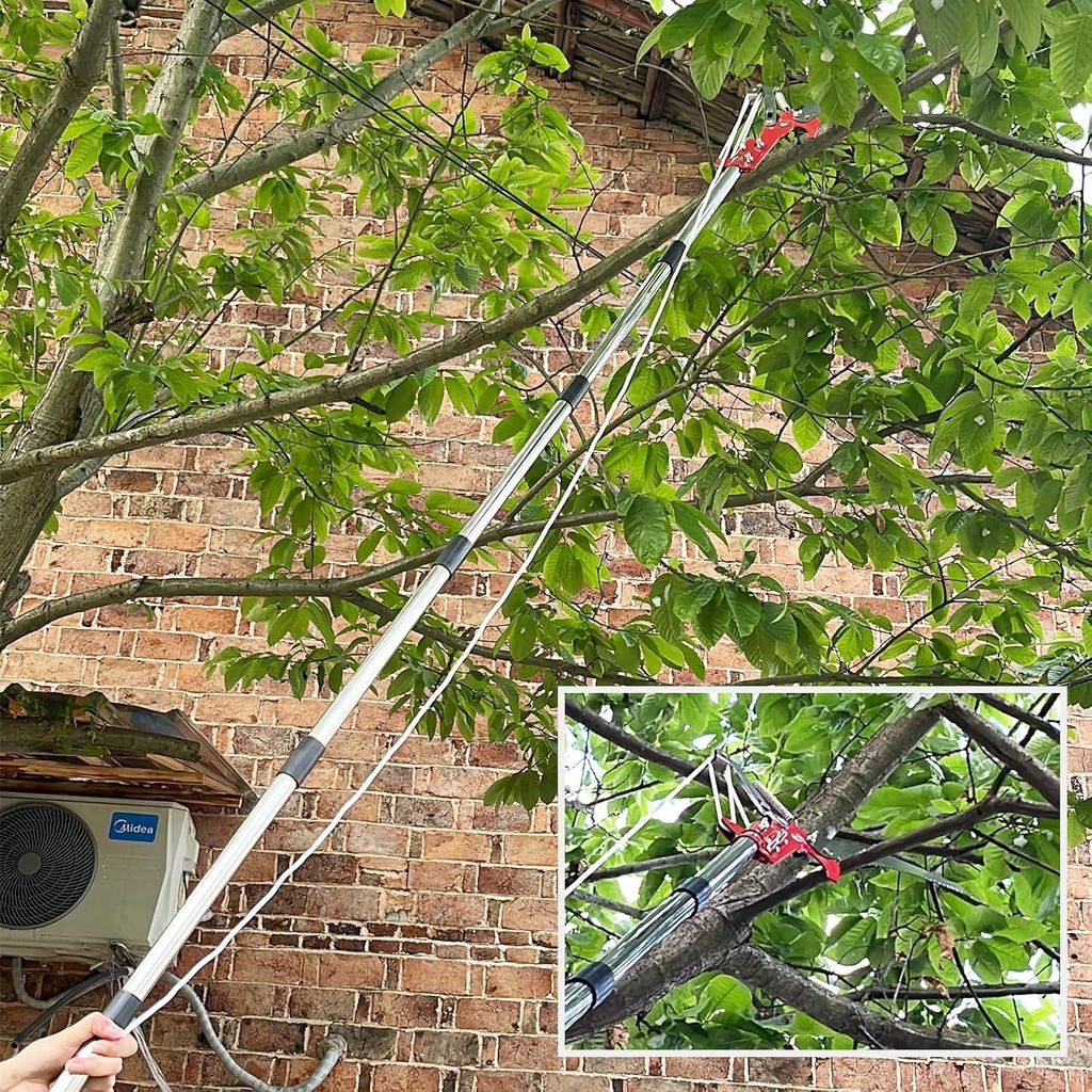 Teleskopische Astschneider und Säge - Verstellbare Gartenschere mit Teleskopstiel
