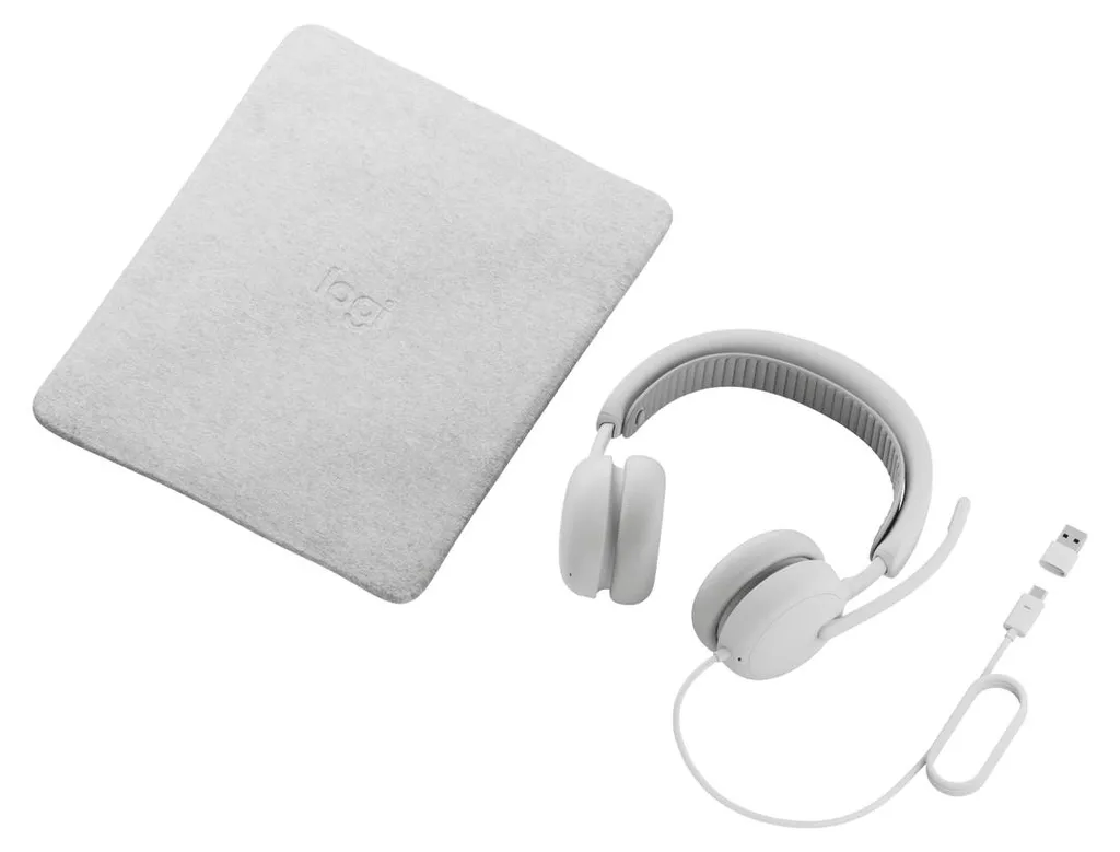 Casque avec microphone Logitech 981-001617 blanc pour appels et musique