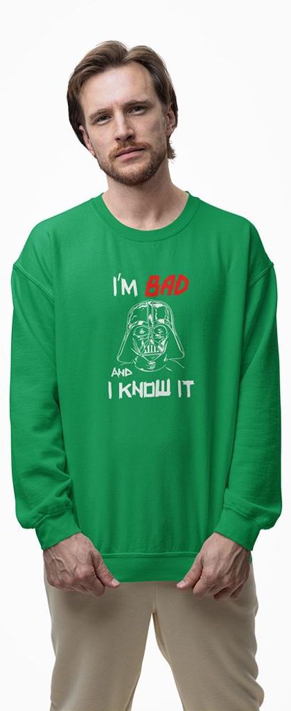 D&B Design Uni Pullover SWMO00072 Star Wars Grün-Größe L