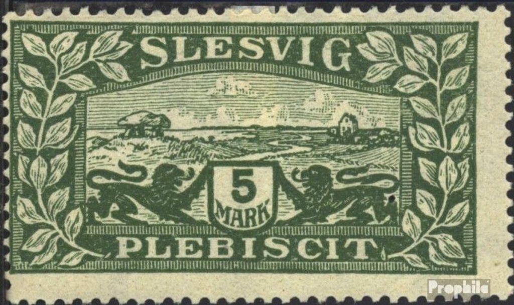 Briefmarken Schleswig (Abstimmung) 1920 Mi 13 gestempelt Wappen