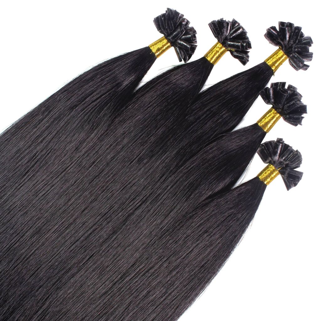 hair2heart Premium Extensions Echthaar Bondings glatt - 25 Produktbild 