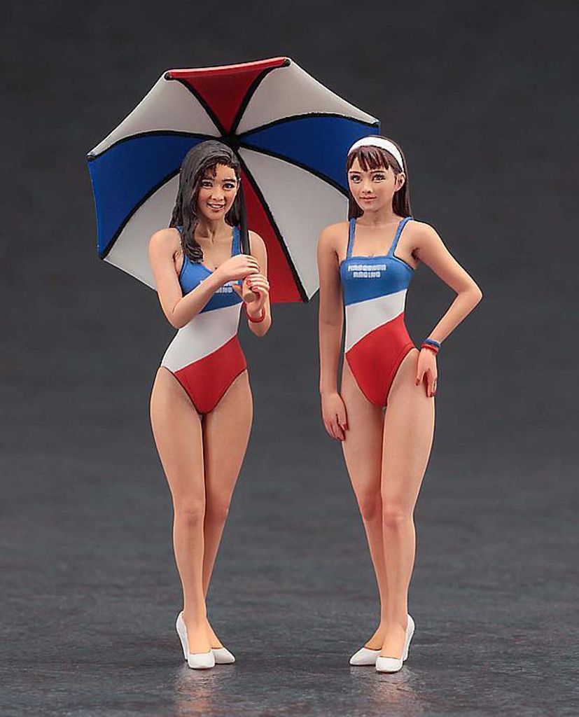 Hasegawa 29103 - 1/24 90`s Paddock Girls, 2 Figuren - Neu