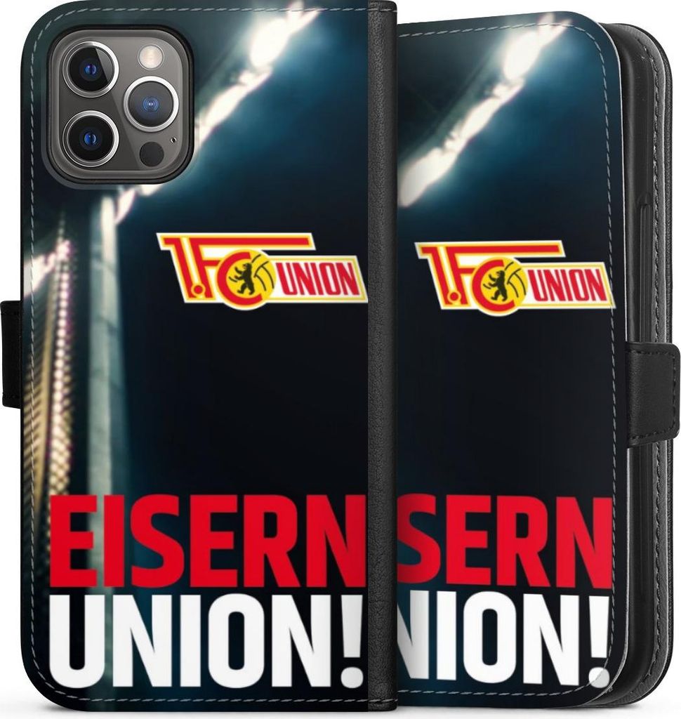 DeinDesign Klapphülle für Apple iPhone 12 Pro Handytasche Lederhülle Tasche 1. FC Union Berlin Fanartikel Fußball