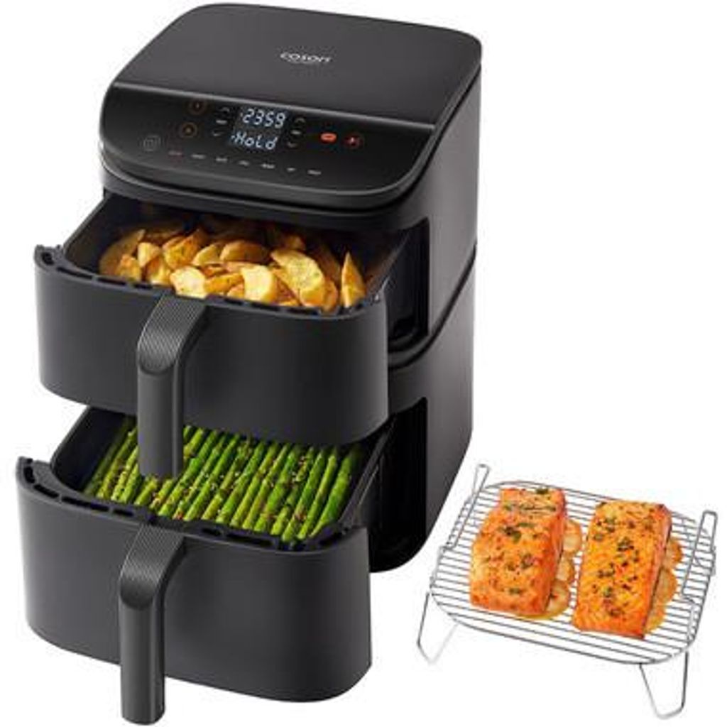 CAF-DC121-AEUR Keramikkorb Doppel-Heißluftfritteuse Produktbild 