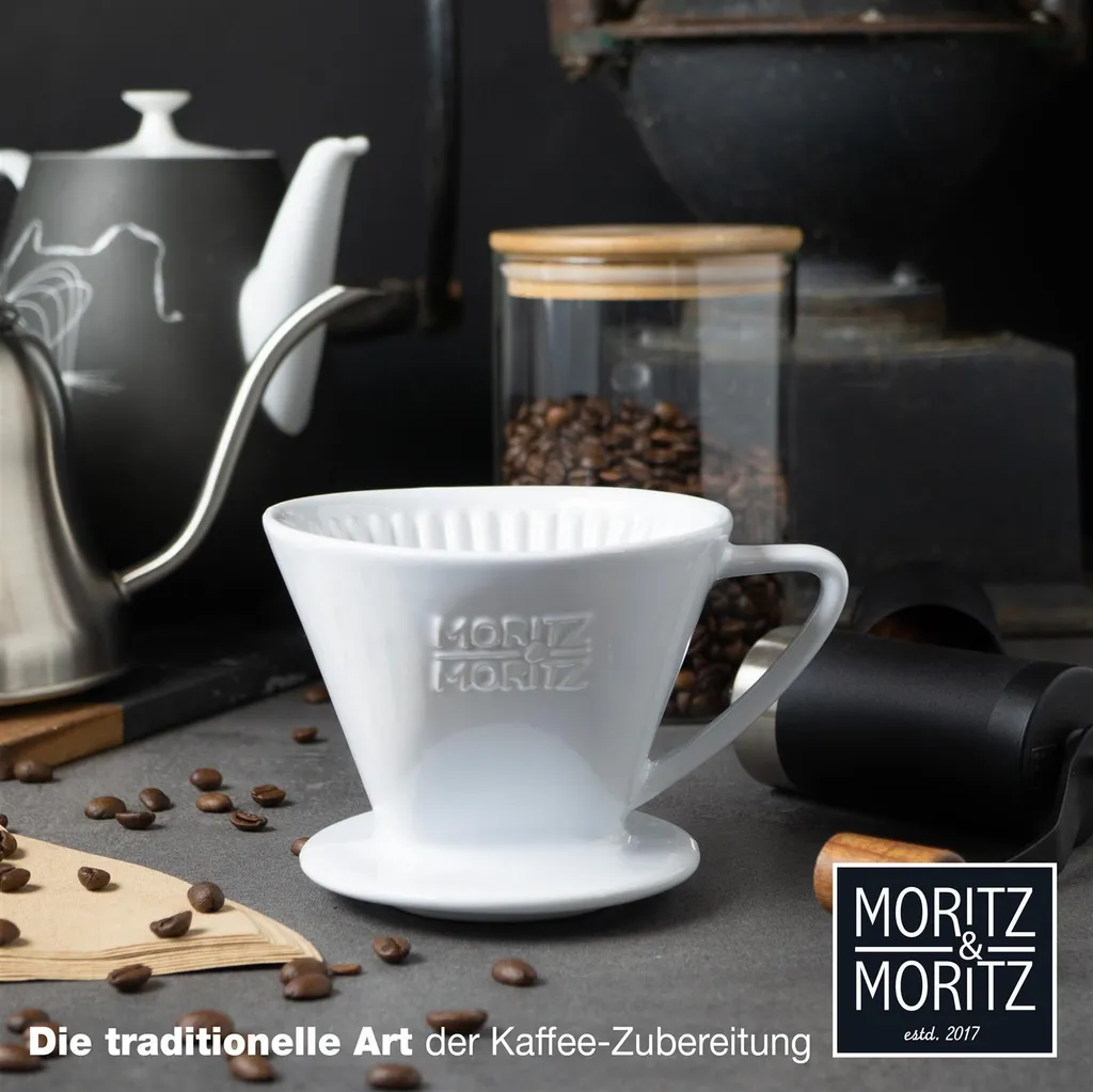 Moritz & Moritz filtro caffè misura 2 bianco - 7