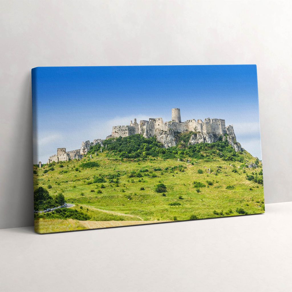 Zipser Burg in der Slowakei – Leinwandbild Wandbild – 30x20 cm – Leinwandbilder – Wandbilder – Schlafzimmer – Flur