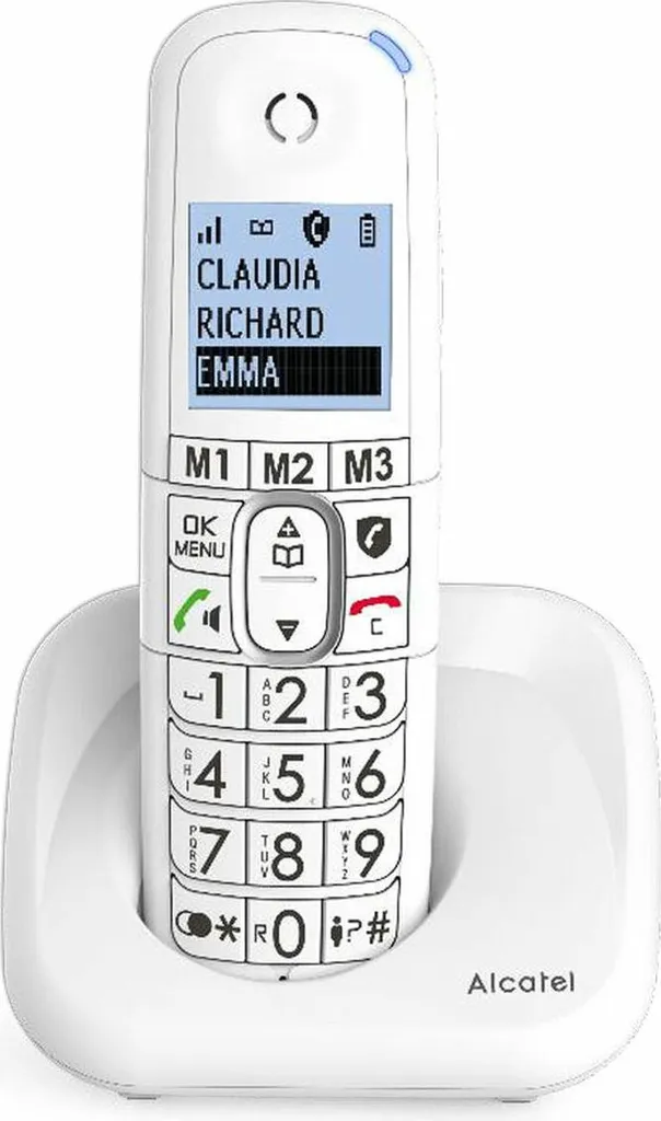 Alcatel XL785 Téléphone Sans Fil à Grosses Touches et Blocage d'Appels