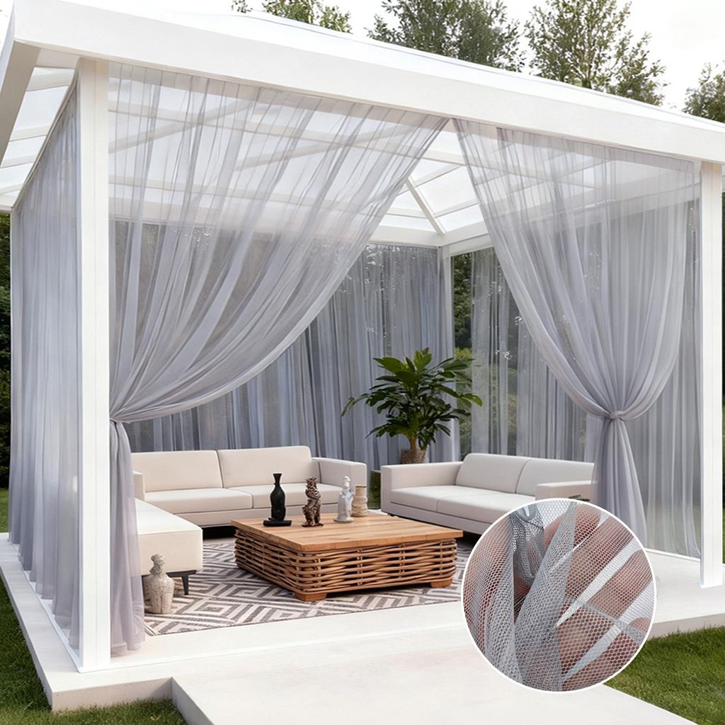 Rideau extra-large d'extérieur en voile, moustiquaire, Image du produit 