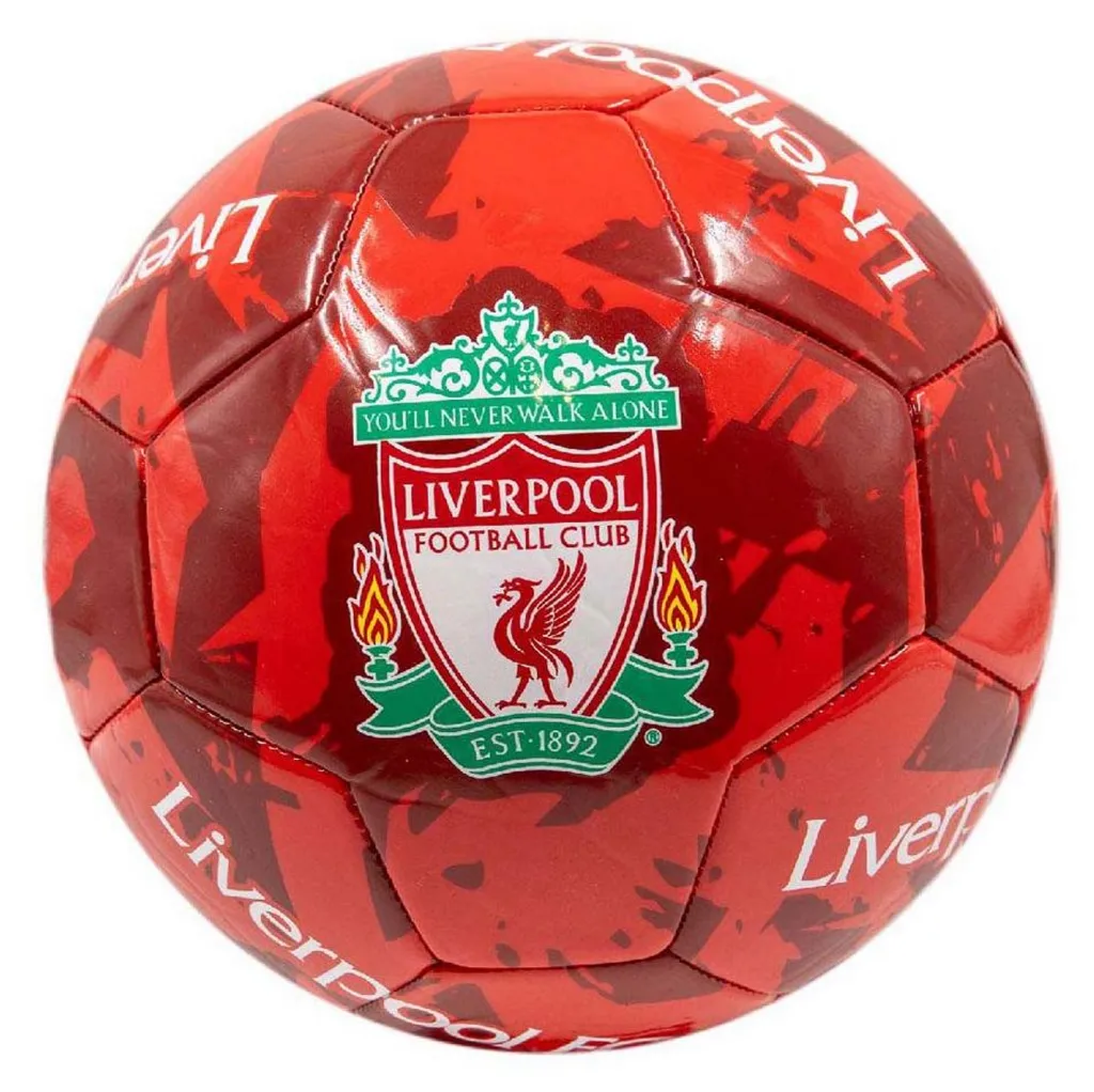 Ballon Liverpool FC PP9804 (5) Rouge Résistant avec Blason du Club
