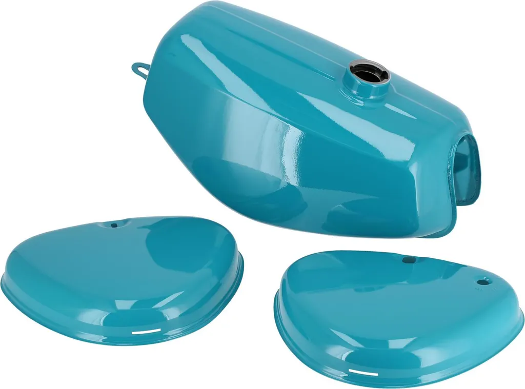 Kit Carrosserie Réservoir Simson S51 S50 S70 Coloris Bleu RAL 5021