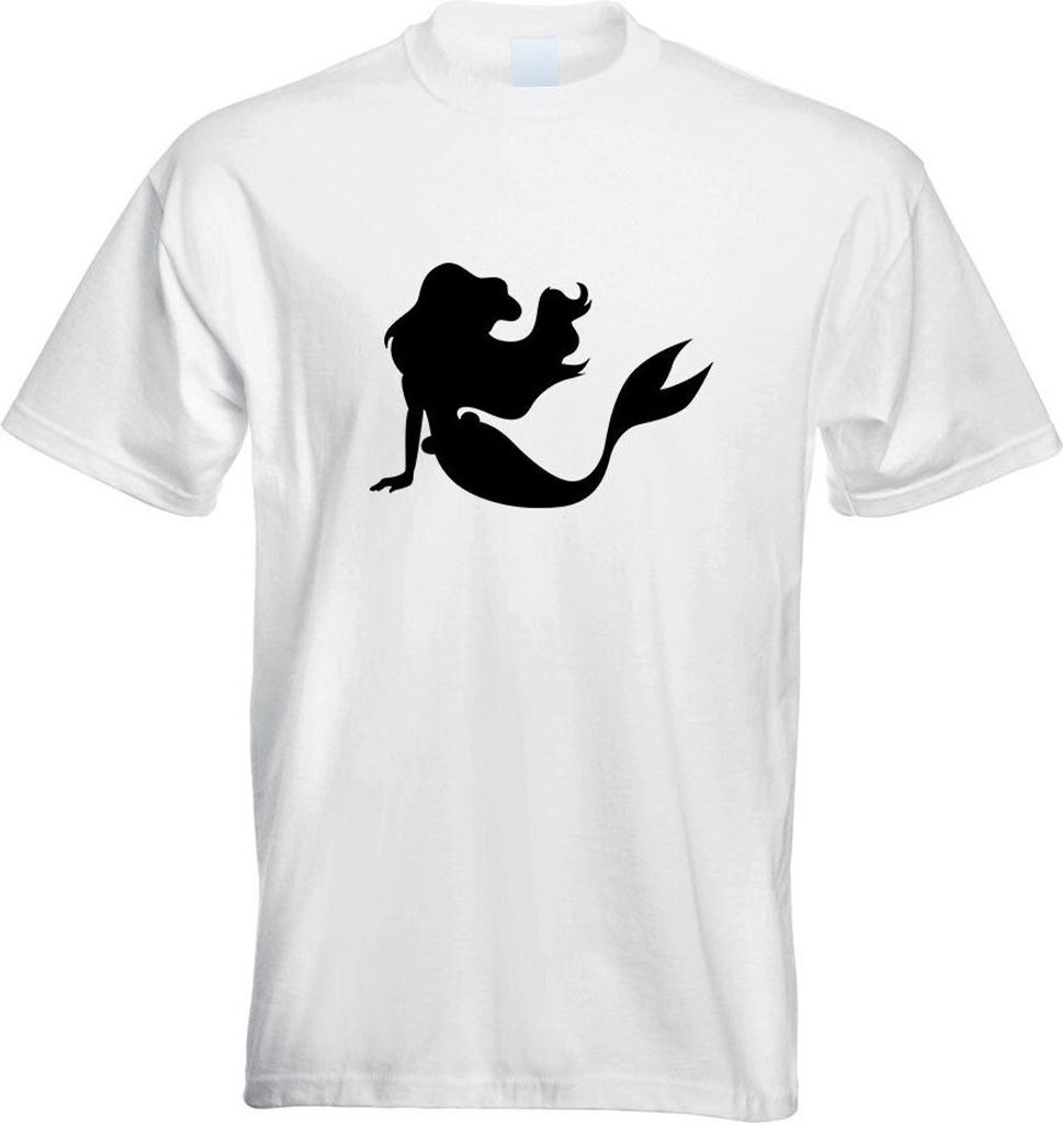 Kiwistar - T-Shirt - Weiss - Meerjungfrau Motiv Bedruckt Funshirt Design Print - mit Motiv Bedruckt - Funshirt Design - Sport - Freizeit - Herren -...