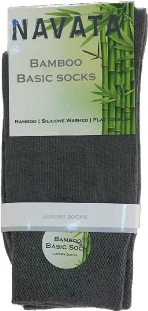 Socken Bamboo basic Socke mittelgrau 43-46 Glatt - Vlot