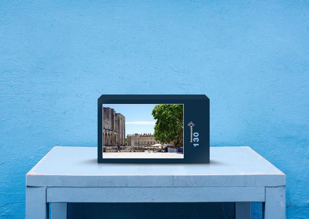 hansepuzzle 65449 - Avignon Puzzle, 130 Teile, Orte, 28,7 x 20,0cm mit hochwertiger Aufbewahrung, Kartonbox und wiederverschließbarem Beutel