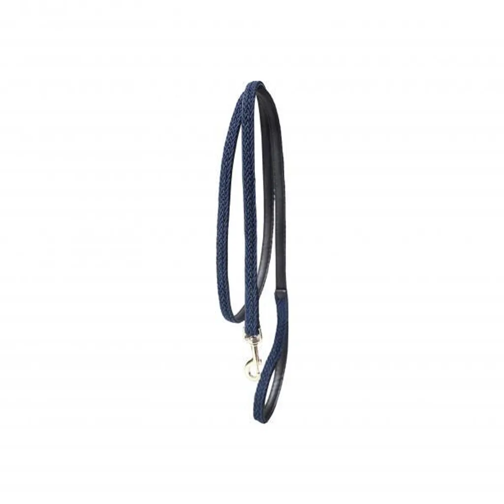 Laisse de présentation 2m nylon tressé Navy : contrôle et élégance