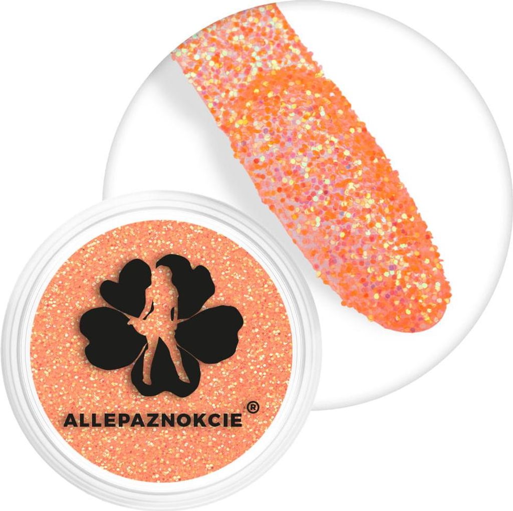 Shine Neon Allepaznokcie Orange Nagelpulver 2 g Nr. 08