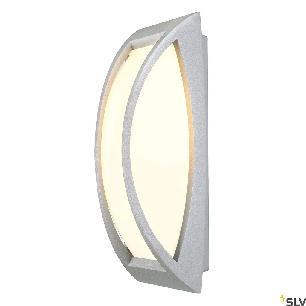 Applique Extérieure Anti-éblouissement SLV Meridian II E27 LED Grise