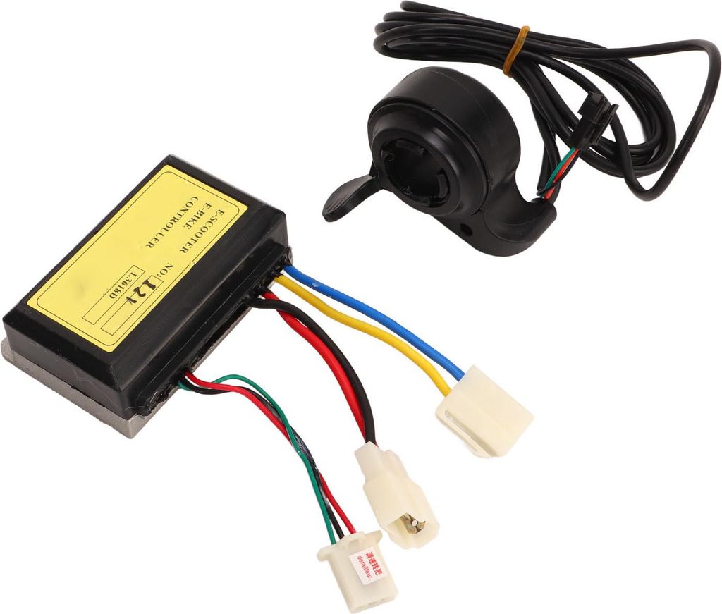 2pcs Set DC Motor Speed Controller und Daumen Drosselklappen -Motorrad -Scooter -Dreiradkit 12V250W