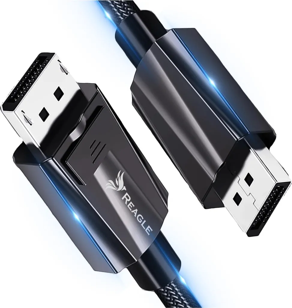 Cavo DisplayPort 2.0 8K REAGLE - 4K 320Hz 240Hz DP ad Alta Velocità 2M