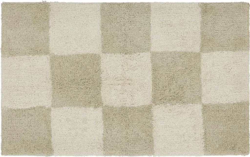 Tapis Beige OYOY Living L80 x W48 cm en Coton Naturel Haute Qualité Chic