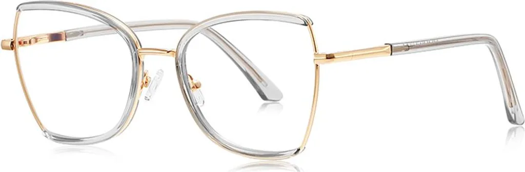 Lunettes Anti Lumière Bleue Oversize Bleues Zep Transparente pour Femme