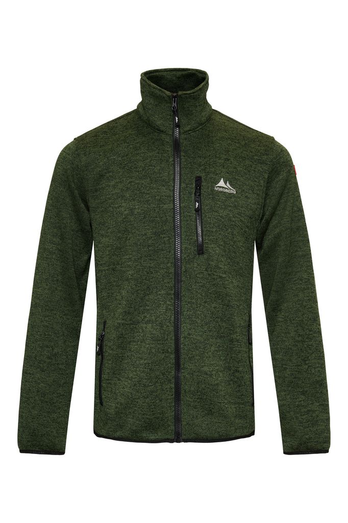 Nordberg Frank Fleece Cardigan - Herren - Grün Melange - Produktbild 