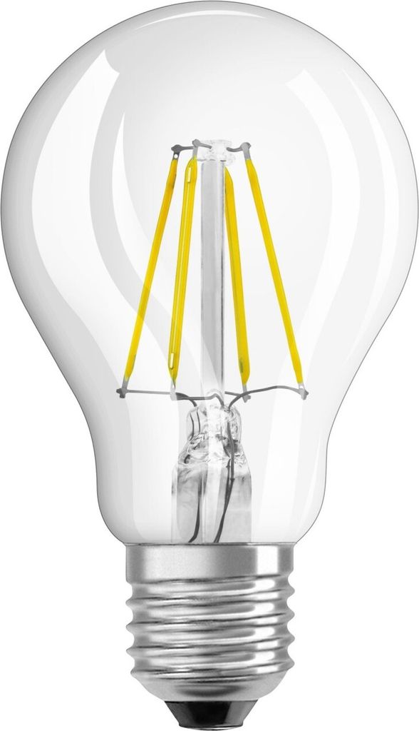 Osram LED Filament Leuchtmittel Birnenform A60 4W = 40W E27 klar 470lm Tageslicht 6500K kaltweiß