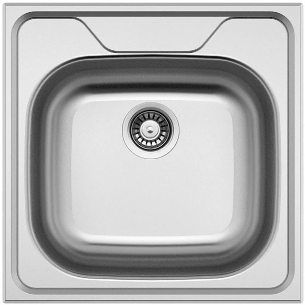 Lavello Acciaio Inox 480 V Lucido - Resistente e Facile da Pulire - 4