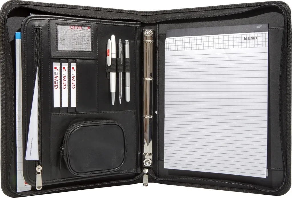 Genie 12444 Frankfurt: Organizer A4 Business con Meccanismo Anelli