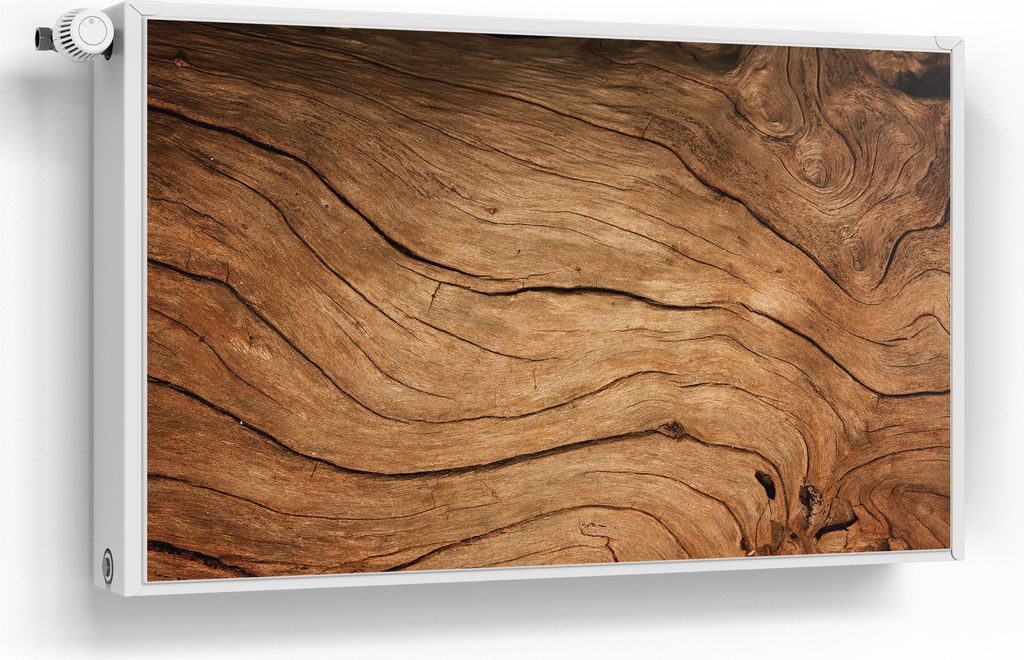 DEQORI Magnetmatte Heizung beschreibbar 100x60 cm 'Detaillierte Holzmaserung' Magnetfolie