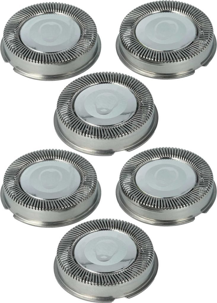 vhbw 6x Ersatz-Scherköpfe kompatibel mit Philips HQ202, HQ203, HQ22 Elektrorasierer, ###ERRORS###Invalid REF tag: aspect 'Farbe-Titel'###ENDERRORS###