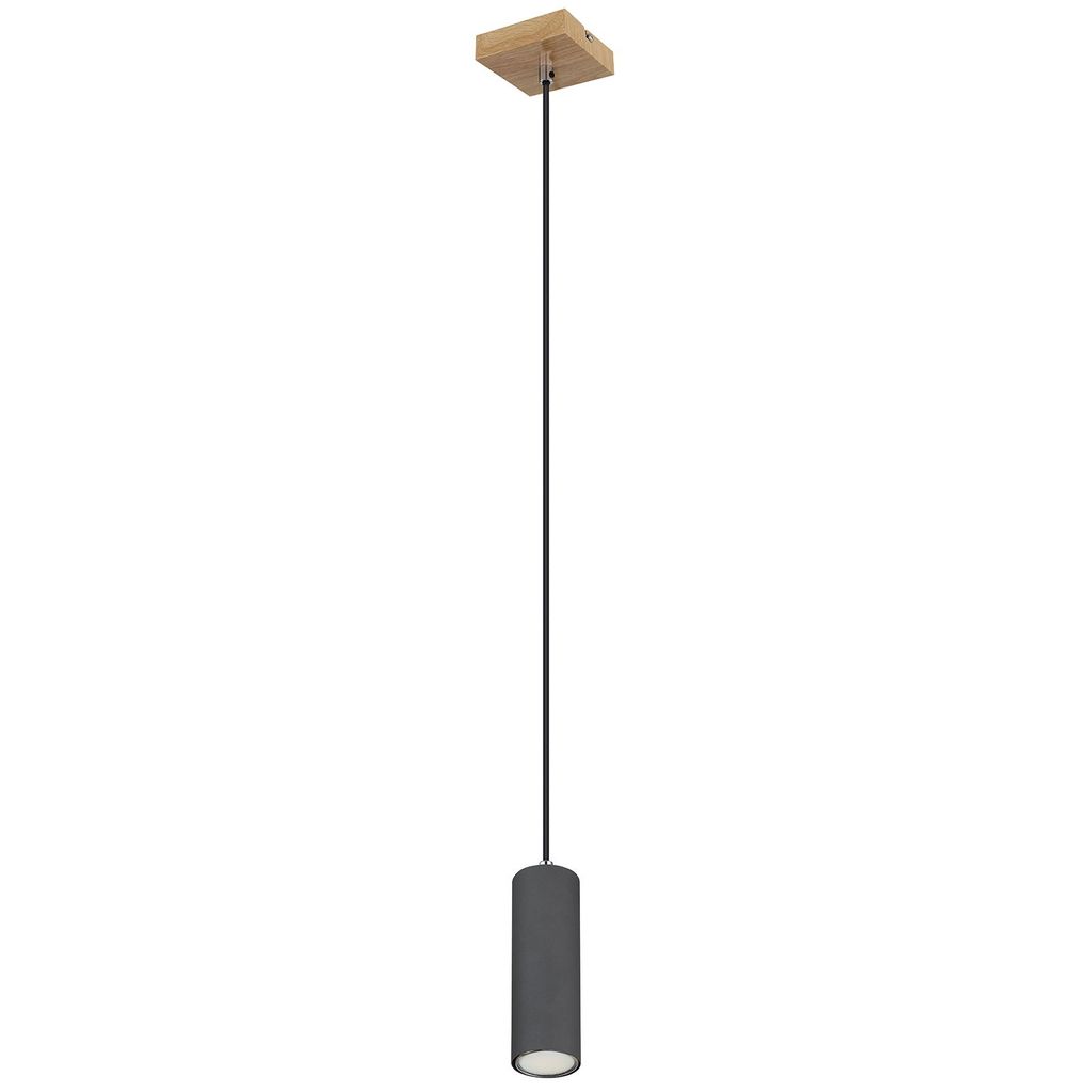 GLOBO 57911HG ROBBY Hängeleuchte Metall holzoptik dunkel, 1x GU10