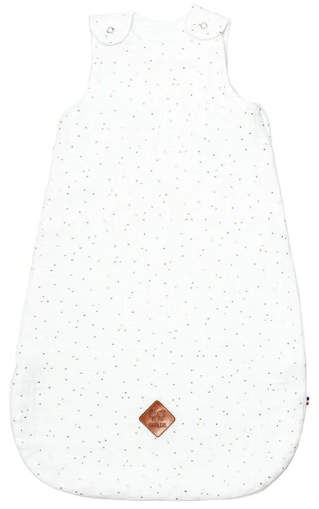 Gigoteuse Jeanne Sevira Kids - Turbolette 18-36 mois blanche à pois or