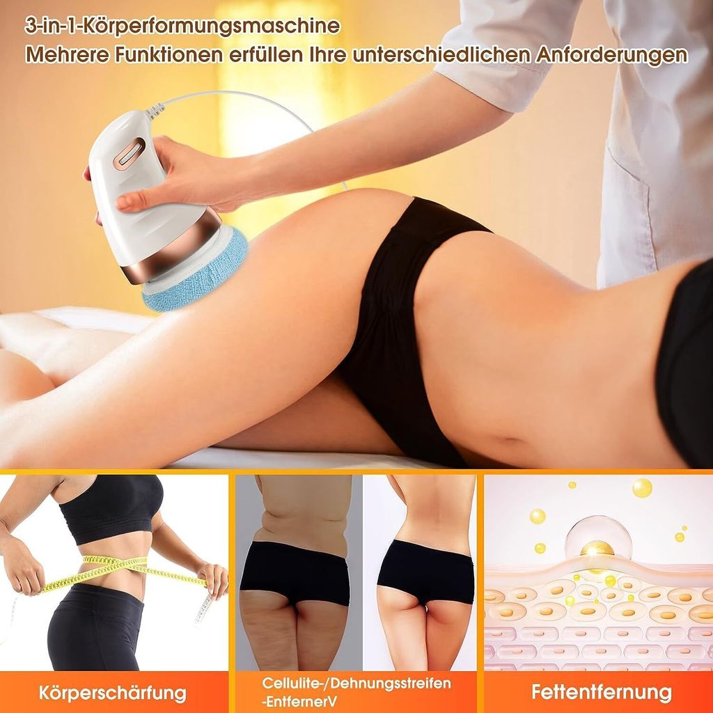 Yuragim Cellulite-Massageroller, Manuell - 360° Einstellbar, Für Oberschenkel, Gesäß, Gegen Orangenhaut, Grün