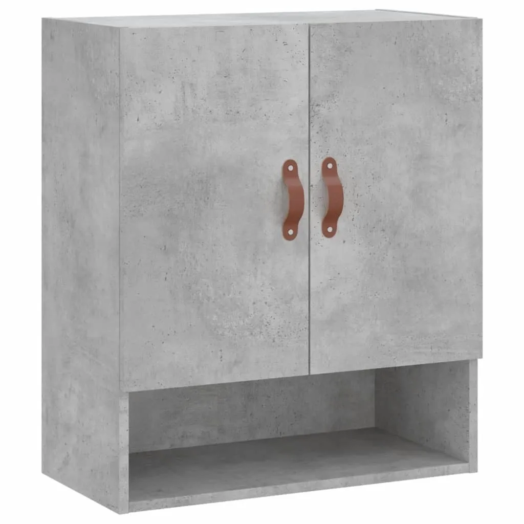 SYFAX Armadietto a Muro Grigio Cemento 60x31x70 cm - Design Moderno
