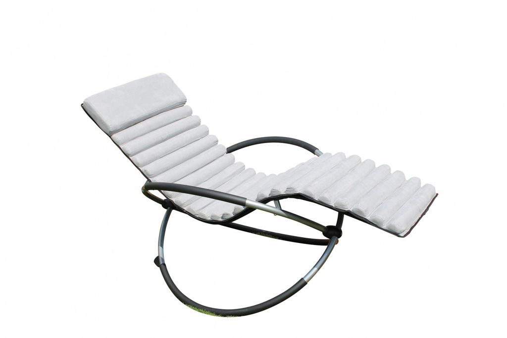 Leco Schaukelstuhlkissen grau - Maße: 177 cm x 55 cm x 5 Produktbild 