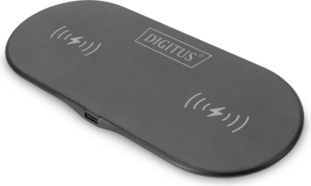 Double Pad de Charge sans Fil 15W DIGITUS avec Design Compact