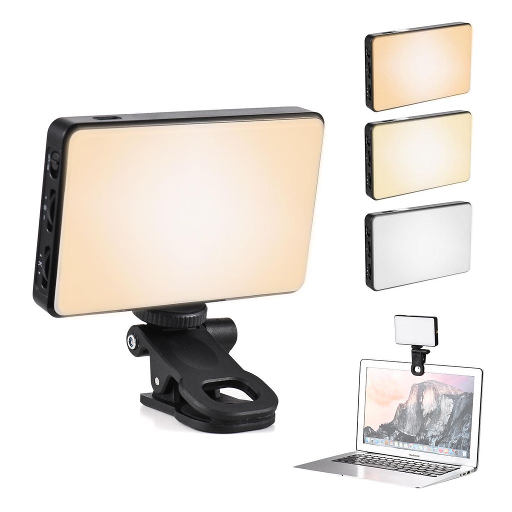 Kieszonkowa, przypinana lampka wideo LED do komputera, Zdjęcie produktu 