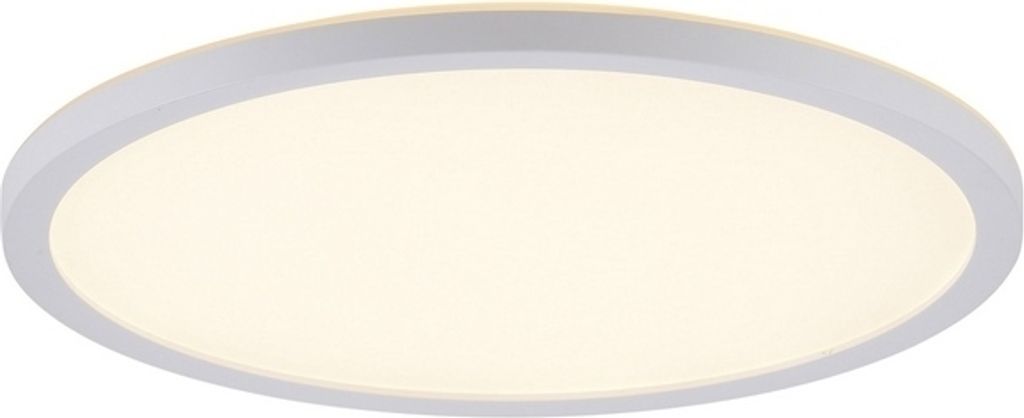 Selltec LED Deckenleuchte COLORADO flach nur 2,5cm Höhe weiß Backlight energiesparend weiß Wohnzimmer, Esszimmer, Flur, Büro, Küche, Kinderzimmer