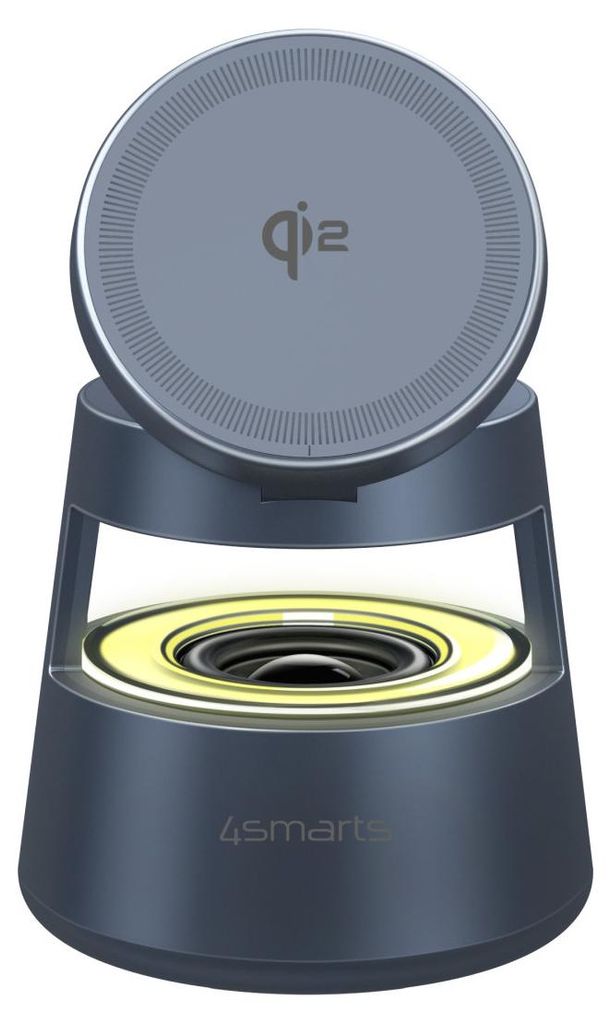 4smarts Qi2 Ladestation Aura Sound spacegrau Produktbild 