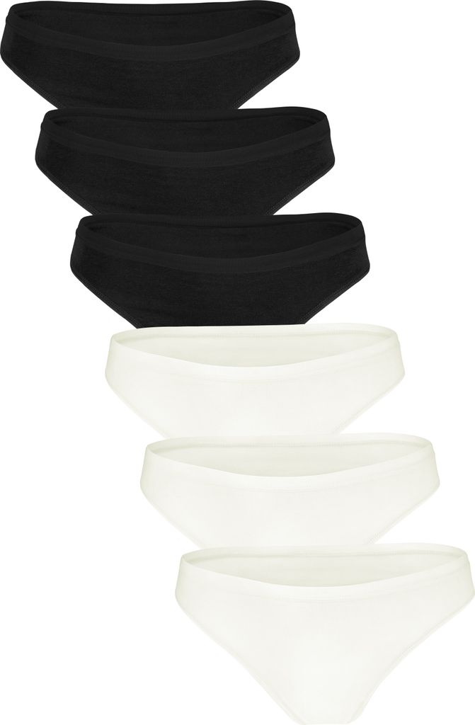 Fabio Farini - 6 Stück Damen Unterhosen - Frauen Tanga aus Baumwolle im sportlichen Schnitt
