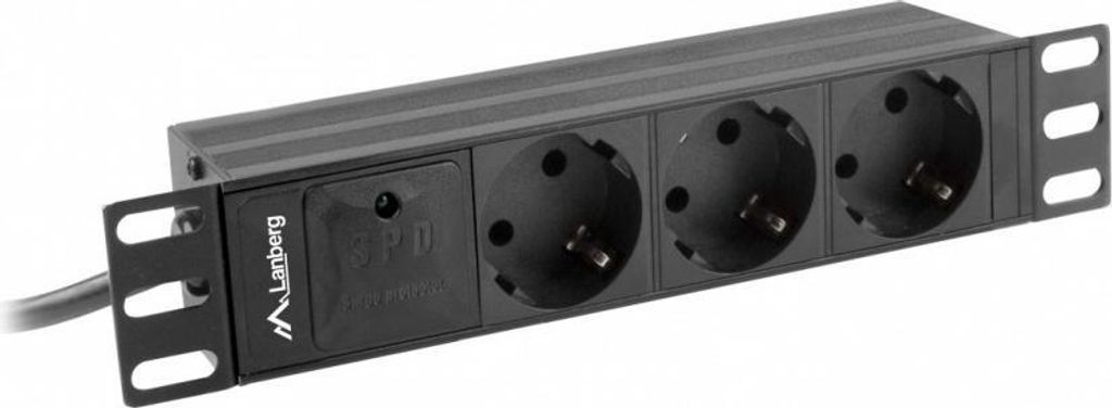Lanberg PDU-03F-0200-IEC-BK Lanberg PDU Steckdosenleiste Immagine del prodotto 