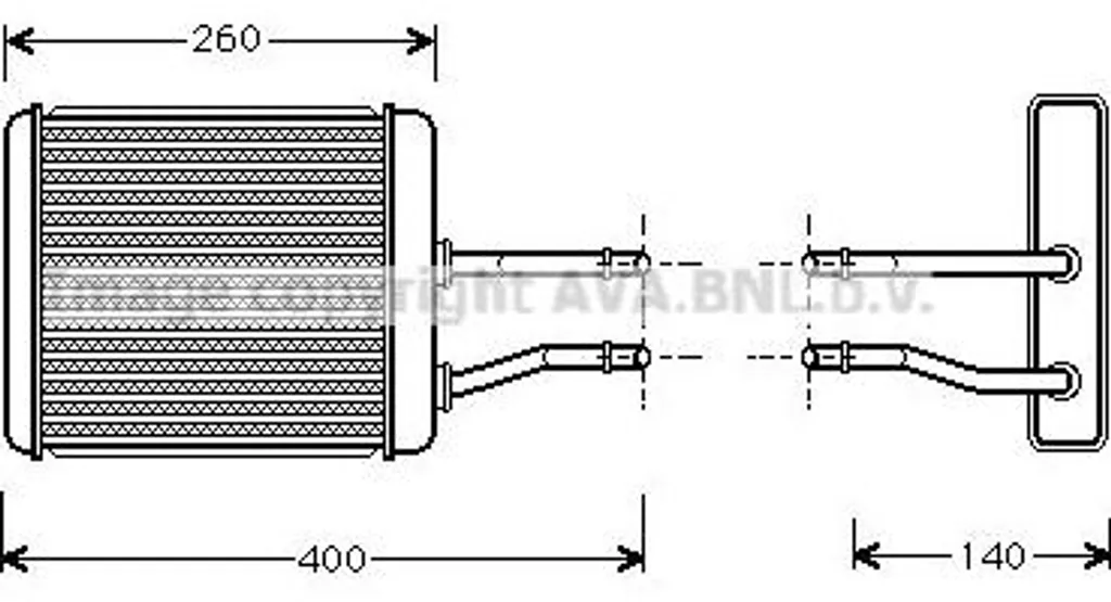 Système Chauffage AVA AL6073 Haute Fiabilité OE 60779298 Alfa Spider