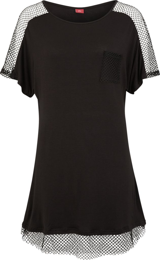 s.Oliver Longshirt schwarz Größe 40/42